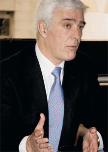Ignacio Machetti durante la entrevista