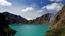 Crater of the Pinatubo volcano