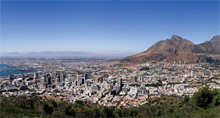 Overview of Cape Town, South Africa