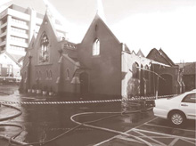 Damages by fire at Saint Joseph’s parish church, Collingwood, 2008