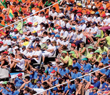 Público en el Campeonato de Europa de Atletismo Barcelona 2010